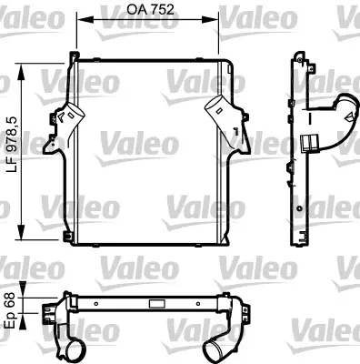 VALEO 818782 İntercool Radyatoru Mercedes Actros Mp2/Mp3 1841/1851/1848 