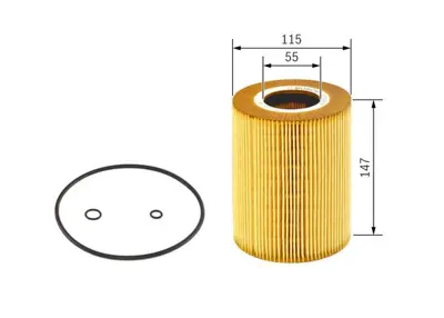 BOSCH 1457429137 Yag Fıltresı Man Tga 18.410 D2866 00> 18.460 D2876 00> 18.480 D2876 02> F2000 19.423 D2866 94> 19.46 