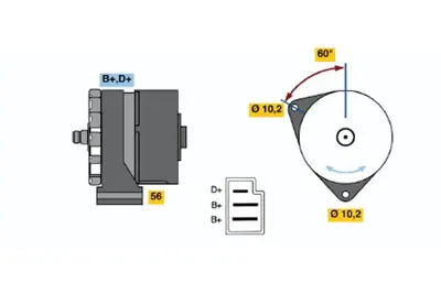 BOSCH 1987946235 Kanallı Kayıs A-Class W169 04>12 B-Class W245 05>11 