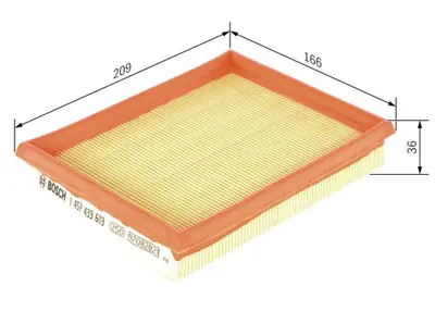 BOSCH 1457433603 Hava Filitresi Combo B 93>02 Tıgra A 93>02 Corsa B 93>02 93>02 (Benzınlı) 
