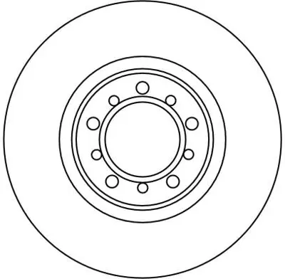 TRW DF1586 Fren Dıskı On S-Class W126 85>91 C126 85>91 