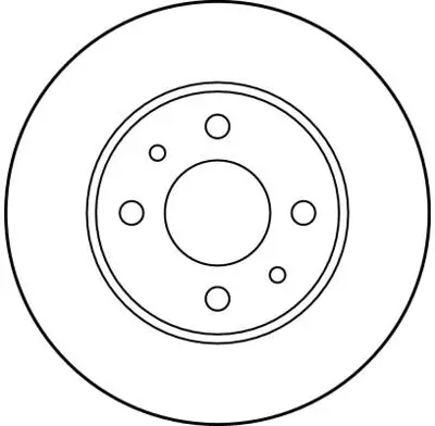 TRW DF1745 On Fren Dıskı Fıat 500 500c 07> Tempra Tıpo Punto Panda Marea Bravo 96> Alfa Romeo 145 146 155 92> F 