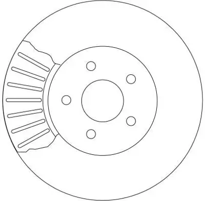 TRW DF4147 On Fren Dısk Aynası Mondeo Iıı 1,8 / 2,0 / 2,2 00>07 Jaguar X Type 01>09 Olcu (300 X 24 X 5 Bıjon) H 