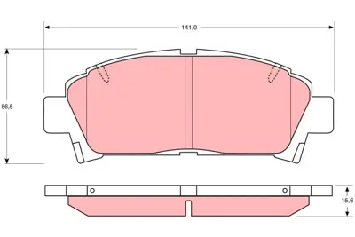 TRW GDB1145 On Fren Balatası Toyota Avensıs 00-02 