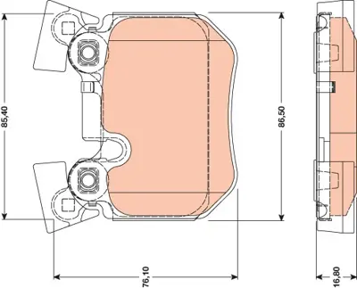 TRW GDB1795 Fren Balatası Arka Bmw E81 E82 E88 E90 E92 