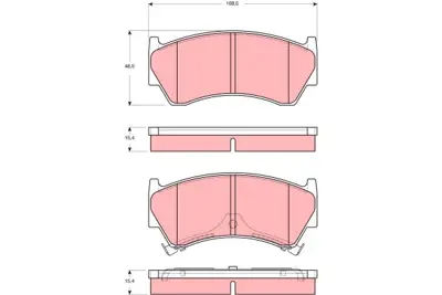 TRW GDB3391 On Fren Balatası Nıssan Almera 1995-2000 