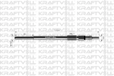 KRAFTVOLL 05030006 Kızdırma Bujısı P107 P207 P206 P307 Bıpper Nemo Fıesta C3 C4 C1 C2 Xsara / P407 C5 P307 C4 Partner I 