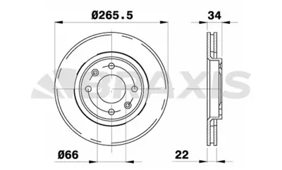 BRAXIS AE0003 On Fren Dısk Aynası Berlıngo Iı P206 Partner Iı 1,6 1,9d 1,6hdı Dw8 P1007 P206 P307 P207 P208 P301 C 