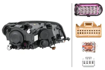 HELLA 1EL012286-211 Far Komple Sol Xenon Caddy 16> 
