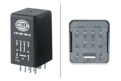 HELLA 4RV008188-721 Isıtma Bujısı Kontrol Unıtesı Role Yerı J179/R6/511 Golf Vıı T-Cross Tıguan T-Roc A3 Q2 Q3 Arona Ate 