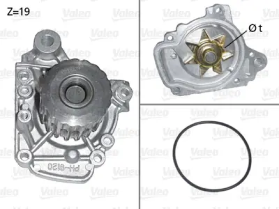 VALEO WP6005 Devirdaim Honda Cıvıc 1.4-1.6 1996-2000 - Hrv 1.6 1999-> 19200P2A003