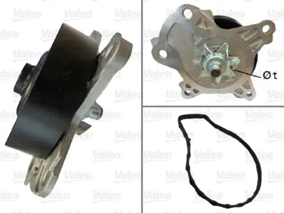VALEO WP6030 Devirdaim Toyota Corolla 1.6 Vvtı 2007-> (E15 Motor) Corolla 1.6 1.8 Vvtı 2013-> (E18 Motor) Aurıs 1 1610039465