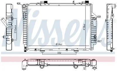 BEHR MAHLE CR 485 000S Motor Su Radyatoru Clk-Class C208 00>02 A208 00>02 A2025008103