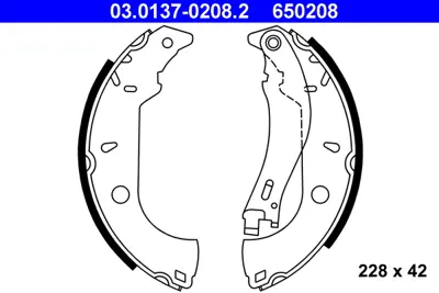 BRAXIS AC0140 Fren Balatası Arka Kampana Tempra Sw Marea 96>02 / 145 94>96 146 94>01 228×42 60810038