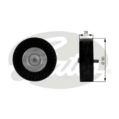 GATES T36123 Kayıs Gergı Rulmanı W203 02>07 Cl203 02>08 W204 07>14 C209 02>09 W211 02>08 R171 04>11 2712060019