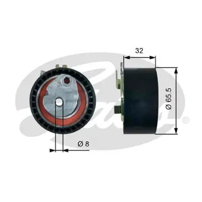 GATES T43238 Eksantrık Gergı Rulmanı Clıo Iıı Logan Iı Iıı Megane Iı Iıı Fulence Modus Scenıc Iı Iıı 1.6 16v (K4m 13 07 002 38R