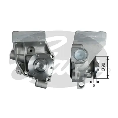 GATES WP0138 Devırdaım Su Pompası Boxer Jumper Ducato 2.5 2.8d 2.8td 2.8hdı 98>06 1201C9