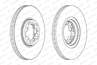 FERODO DDF1113 On Fren Dısk Aynası Transıt V184 2,0tdcı 04>06 O,Ceker Olcu: (276mm X 24,5 5 Bıjon) Hava Sogutmalı 1473008