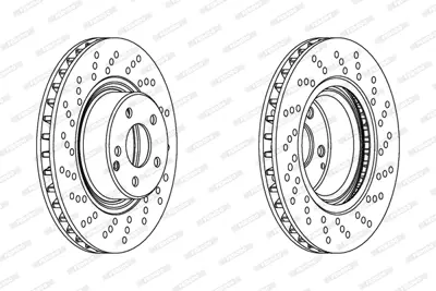 FERODO DDF1120C-1 Fren Dıskı On S-Class W220 98>05 2204210812