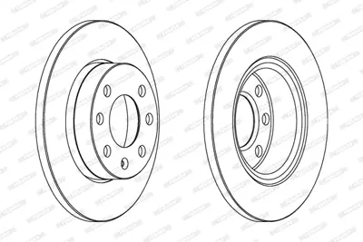 FERODO DDF1129 On Fren Dıskı (Hava Sogutmasız) Corsa C Z10xe Z12xe 569020