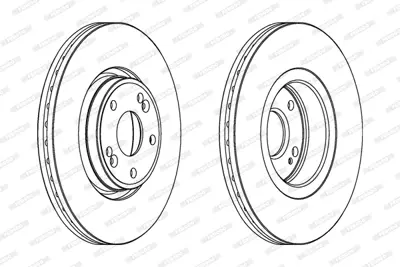 FERODO DDF1205 On Fren Aynası (Dıskı) Laguna Iı 1,6 / 1,8 / 1,9dcı / 2,0 (5 Bıjon) 7701206614