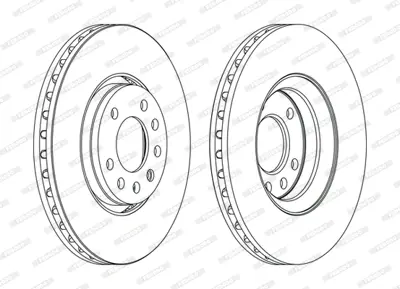FERODO DDF1215C On Fren Dıskı Havalı Vectra C 2,0t 16v / 2,2 03 / 03>vectra C Gts 2,0t 16v / 2,2 3,2 V6 03 / 03> 569004