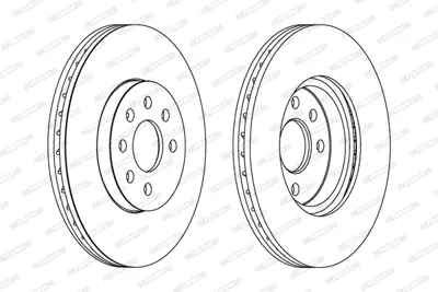 FERODO DDF1236C On Fren Dıskı Astra H 1.4 1.6 04> Merıva 1.6 03> Combo 1.3 Cdtı 569006
