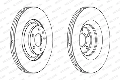 FERODO DDF1238C-1 On Fren Aynası A6 Avant Allroad 04>11 4F0615301F