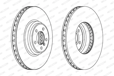 FERODO DDF1246C-1 Fren Dıskı On Havalı Kaplamalı Bmw E65 E66 34116767353