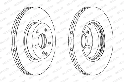 FERODO DDF1263C Fren Dıskı On C219 05>10 W211 02>08 S211 03>09 2114210912