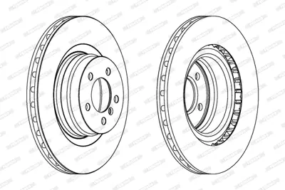 FERODO DDF1435C-1 Fren Dıskı On Range Rover 02-12 3.6-4.2 SDB500192