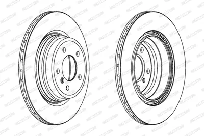 FERODO DDF1550C-1 Fren Dıskı Arka Havalı Bmw E90 E92  X1 E84 34216764655