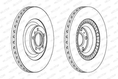 FERODO DDF1572C-1 On Fren Aynası Audı A6 A8 Phaeton 98>16 4E0615301A