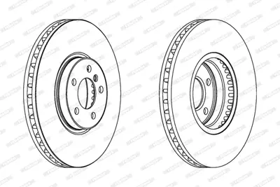 FERODO DDF1584C-1 On Fren Dıskı Bmw X5 E53 4.6 34116756847