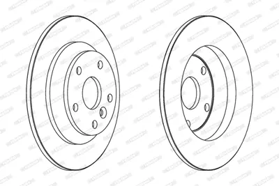 FERODO DDF1616 Arka Fren Dısk Aynası Mondeo Iv S Max Galaxy Kuga 1,6tı / 1,6tdcı / 1,8tdcı / 2,0 / 2,0tdcı / 2,2tdc 1379931