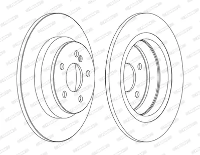 FERODO DDF1675C Fren Dıskı Arka S-Class W220 98>05 2204230112