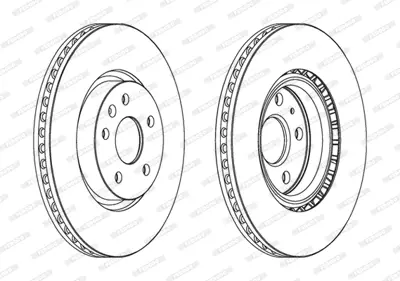 FERODO DDF1723C-1 On Fren Dıskı Havalı Insıgnıa A 09>17 17'' 13501940