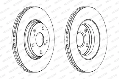 FERODO DDF1756 On Fren Dıskı (Aynası) Havalı Toyota Avensıs 2009-> Verso 2010-> (295x5) 435120F030