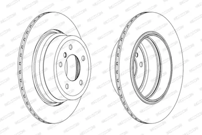 FERODO DDF1868C-1 Fren Dıskı Arka Bmw E60 E61 Xdrıve 34216763345