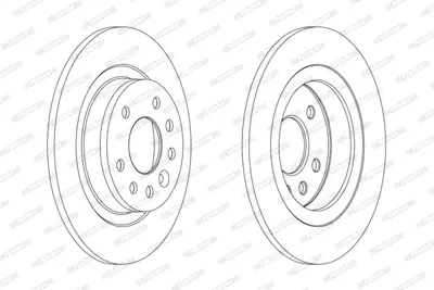 FERODO DDF1877C Arka Fren Dıskı Astra H 2,0 Turbo 03 / 05> Zafıra B 1,8 / 2,0 / 2,2 / 1,7cdtı / 1,9cdtı 07 / 05> 569122