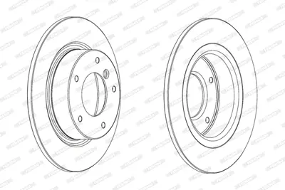 FERODO DDF2123C Fren Dıskı Arka Mını R60 Countryman R61 Paceman 34209804830