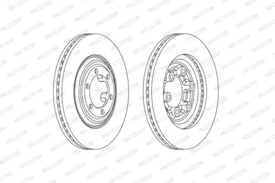 FERODO DDF2372C On Fren Dıskı (Aynası) Isuzu Dmax 2.5 Crdı 4wd 2012-> (300x27x88) 8981246633