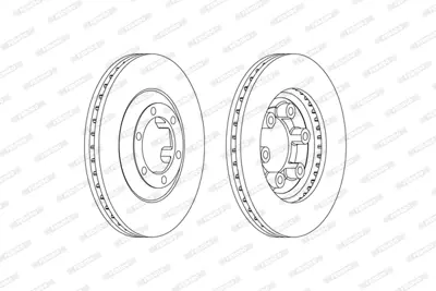 FERODO DDF2373C On Fren Dıskı (Aynası) Isuzu Dmax 2.5d 2002-2012 ( Krom Paslanmaz ) 8973606780