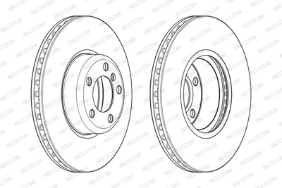 FERODO DDF2403C-1 Fren Dıskı On Bmw F20 F21 F22 F23 34116792223