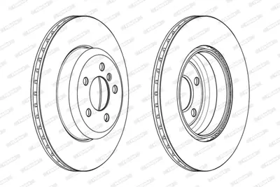 FERODO DDF2480C Fren Dıskı Arka ( M Spor ) Bmw F30 F32 F36 F36 F80  34206797607