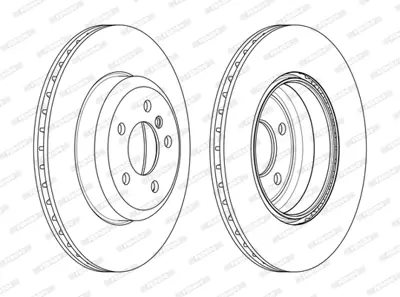 FERODO DDF2480C Fren Dıskı Arka ( M Spor ) Bmw F30 F32 F36 F36 F80  34206797607
