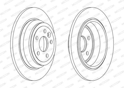 FERODO DDF2607C Fren Dıskı Arka Freelander 2 06-14 2.0 LR039935