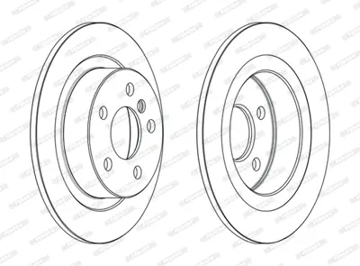 FERODO DDF2612C Arka Fren Dıskı Bmw F45 F46 F48 F39 34216799367