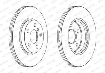 FERODO DDF2613C Fren Dıskı On Bmw F45 F46 F48 F39 Mını F55 F56 F57 F60 34116864439