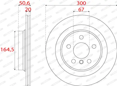 FERODO DDF2763C Fren Dıskı Arka Bmw F39 F40 F48 F44 F45 F46 Mını F54 F60 34216799369